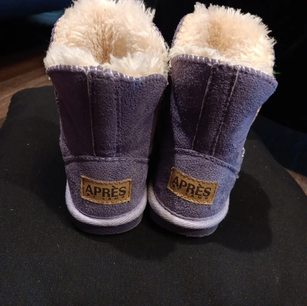 Apres By Lamo Plush Purple Boots with Fur Lining